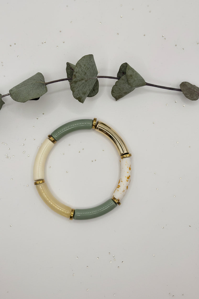 Bracelet tube - Les verts