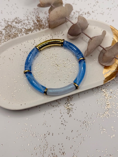 Bracelet tube - Les bleus
