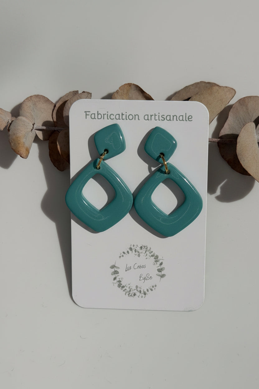 Boucles d’oreilles - Carré twist