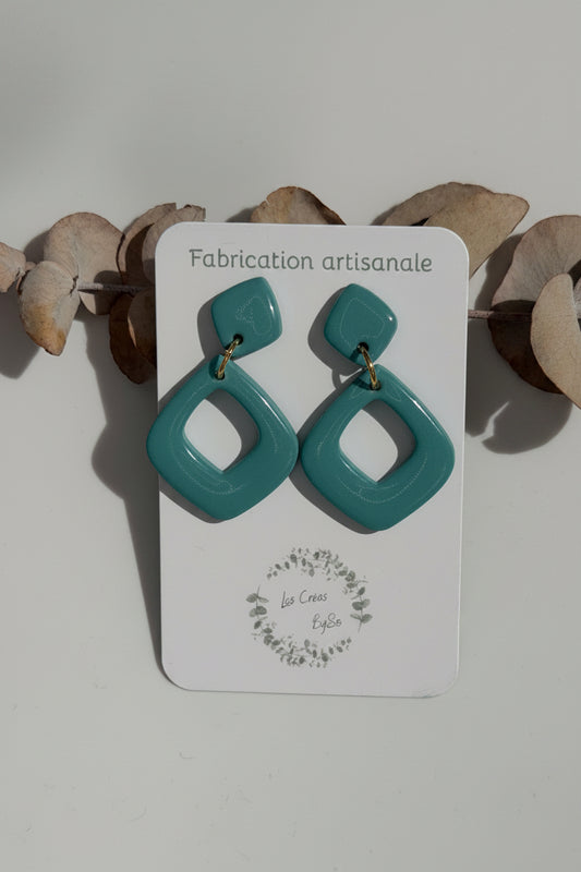 Boucles d’oreilles - Carré twist