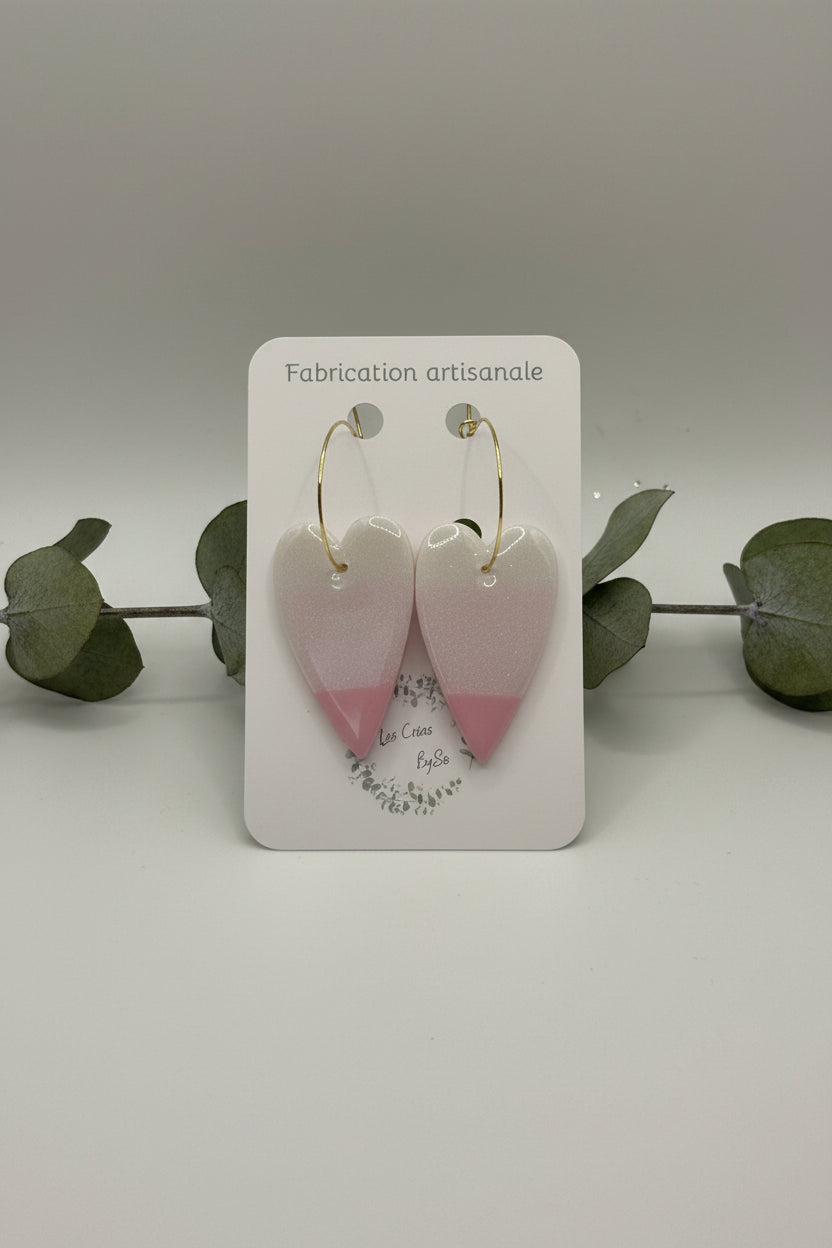 Boucles d’oreilles - Coeur Cosmo
